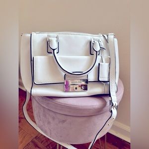 White Leather Michael Kors handbag